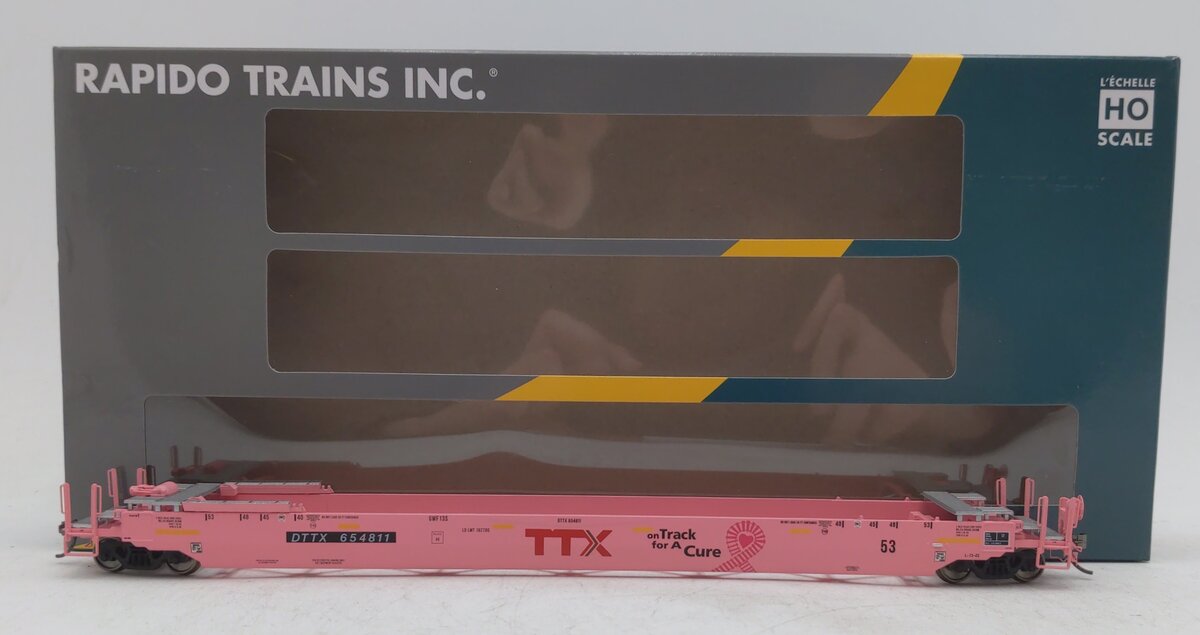 Rapido Trains 401054 HO TTX 53' Husky-Stack Well Car w/Containers #654811