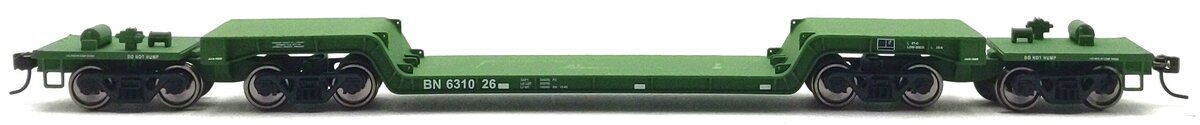 Walthers 910-50202 HO BN 81' 8-Axle Depressed Center Flatcar RTR #631026