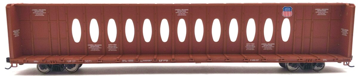 Walthers 910-50728 HO UP 72' Centerbeam Flatcar with Opera Windows RTR #273071