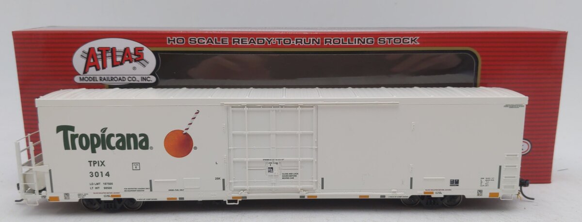 Atlas 20007323 HO Scale Tropicana Trinity 64' Reefer Car #3014 LN/Box
