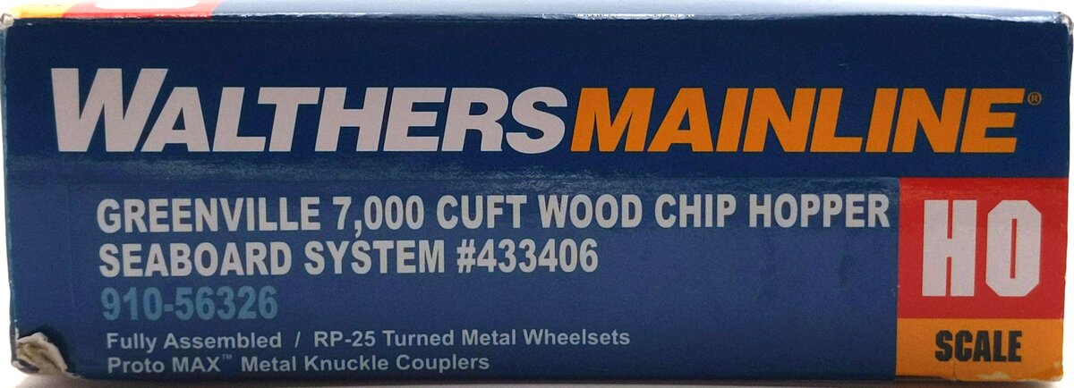 Walthers 910-56326 HO Scale Wood Chip Hopper SBD #433406 LN/Box