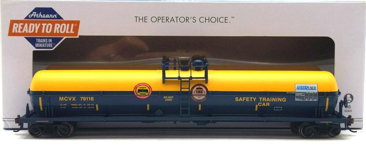 Athearn 18007 HO Safety Training/MCVX 62' Tank Car #79116