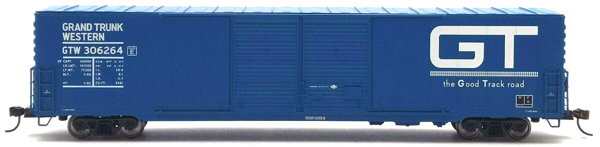 Walthers 932-42254 HO Grand Trunk western 60' Pullman Double Door Boxcar #306264