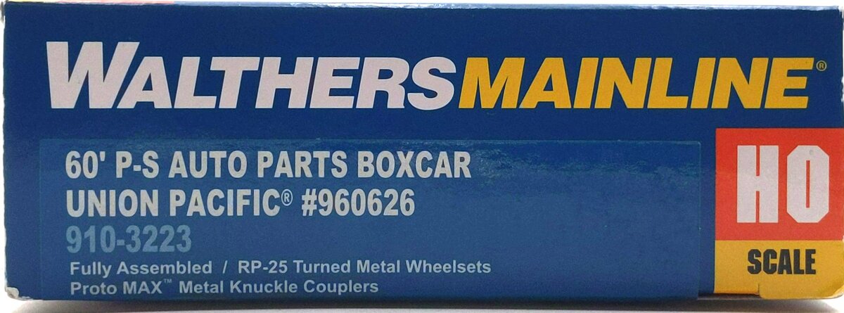 Walthers 910-3223 HO UP 60' Pullman-Standard Auto Parts Boxcar RTR #960626