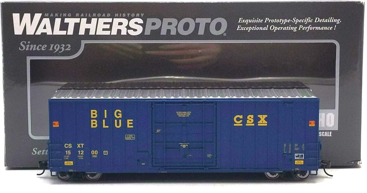 Walthers 920-101720 HO 50' Gunderson CSX Hi-Cube Paper Boxcar #151200 LN/Box