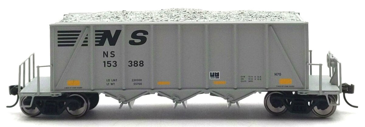 Walthers 920-106044 HO NS RTR 40' Ortner 100-Ton Open Aggregate Hopper #153388