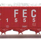 Walthers 920-106037 HO FEC RTR 40' Ortner 100-Ton Open Aggregate Hopper #15555