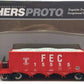 Walthers 920-106037 HO FEC RTR 40' Ortner 100-Ton Open Aggregate Hopper #15555
