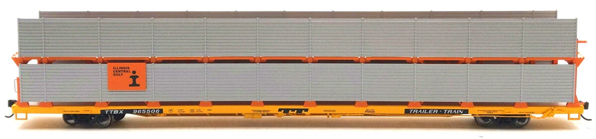 Walthers 910-8113 HO ICG 89' Flatcar w/ Bi-Level Shielded Auto Rack RTR #965506 LN/Box