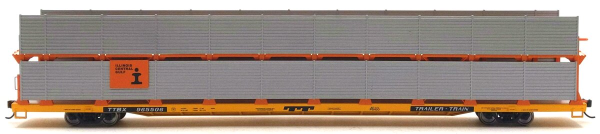 Walthers 910-8113 HO ICG 89' Flatcar w/ Bi-Level Shielded Auto Rack RTR #965506 LN/Box