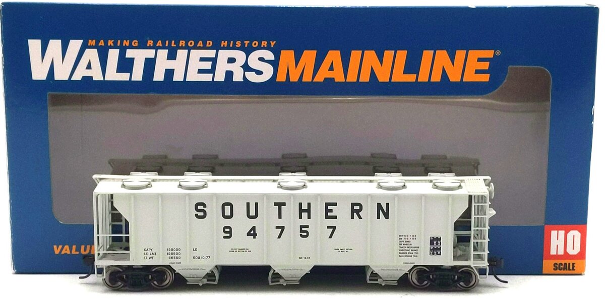 Walthers 910-7036 HO Southern Railway 50' PS-2 2893 3-Bay Covered Hopper #94757