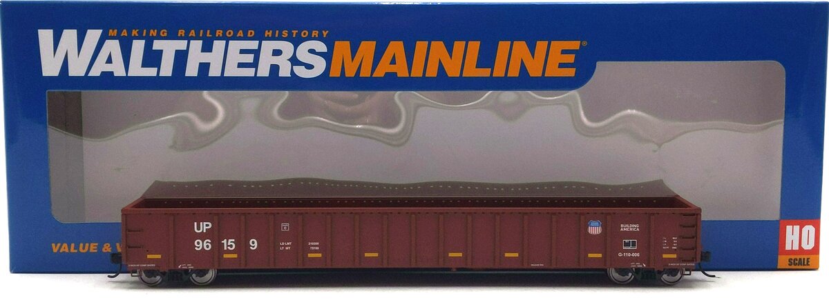 Walthers 910-6482 HO Union Pacific 68' Railgon Gondola Ready To Run #96159 LN/Box