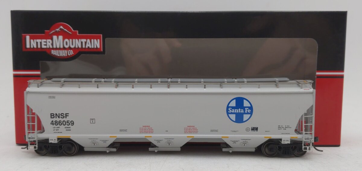 InterMountain 472151-03 HO Scale Santa Fe BNSF Santa Fe Cu. Ft. Hopper #486059 EX/Box