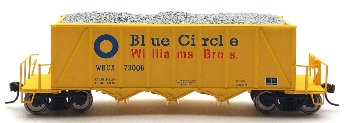 Walthers 920-106017 HO WBCX RTR 40' Ortner 100-Ton Open Aggregate Hopper #73006