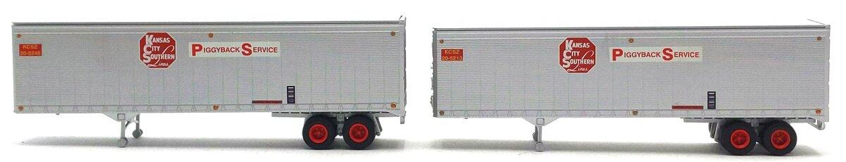 Athearn 70479 HO Kansas City Southern 40'''' Piggyback Trailer # 20-5213/20-5248