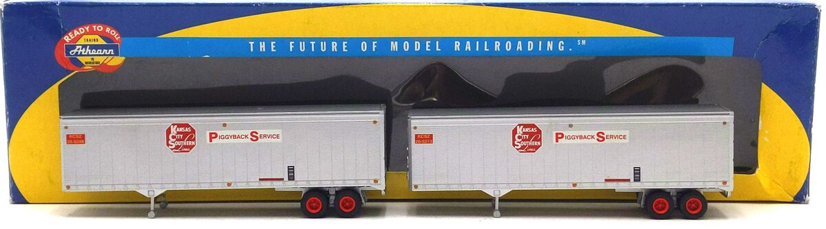 Athearn 70479 HO Kansas City Southern 40'''' Piggyback Trailer # 20-5213/20-5248