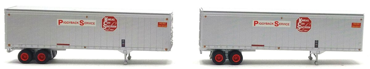 Athearn 70479 HO Kansas City Southern 40'''' Piggyback Trailer # 20-5213/20-5248