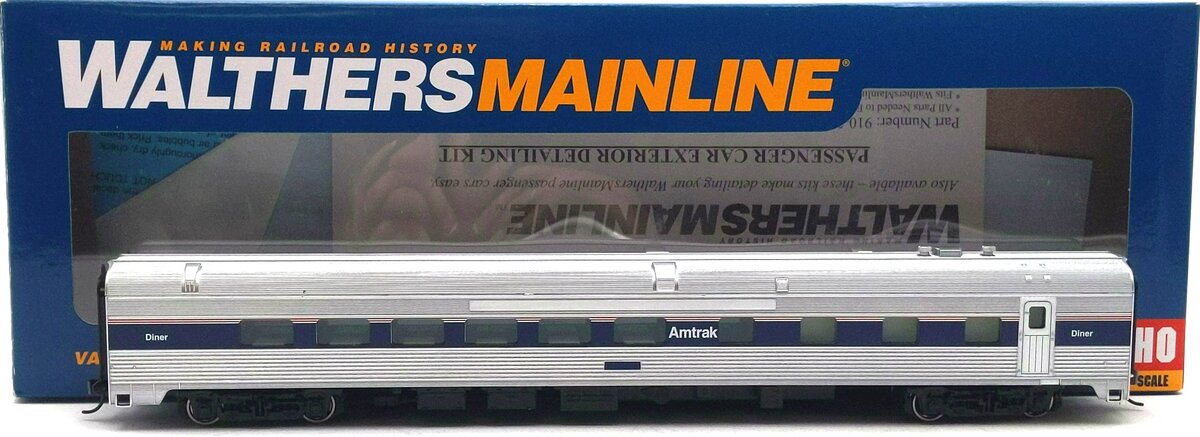 Walthers 910-30163 HO Scale Amtrak 85' Budd Diner Passenger Car LN/Box
