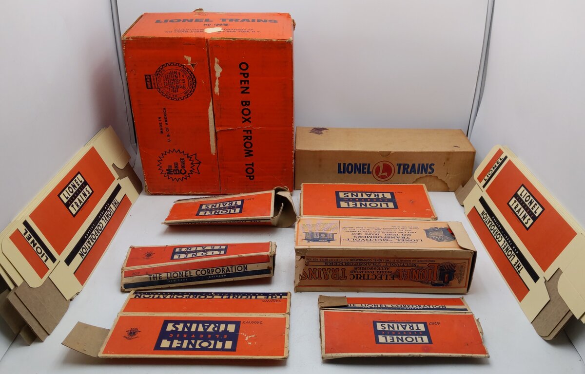 Lionel Vintage O Empty Boxes: 13036, 2466WX, 815, 6466, 6019, 3462, 8854 [16]/Box