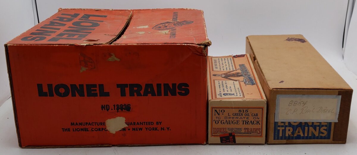 Lionel Vintage O Empty Boxes: 13036, 2466WX, 815, 6466, 6019, 3462, 8854 [16]/Box