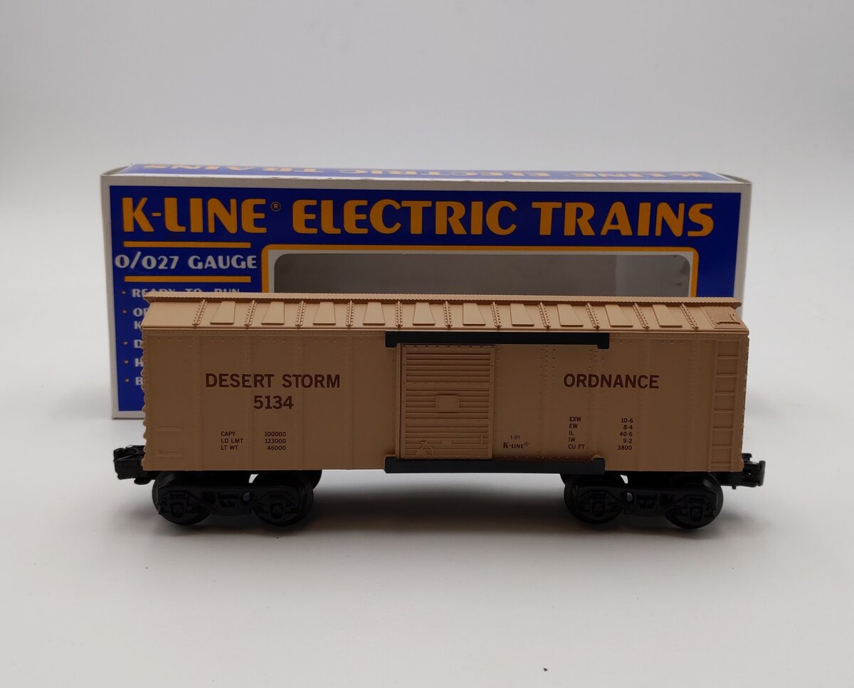 K-Line K5134 O Desert Storm Ordinance Boxcar NIB