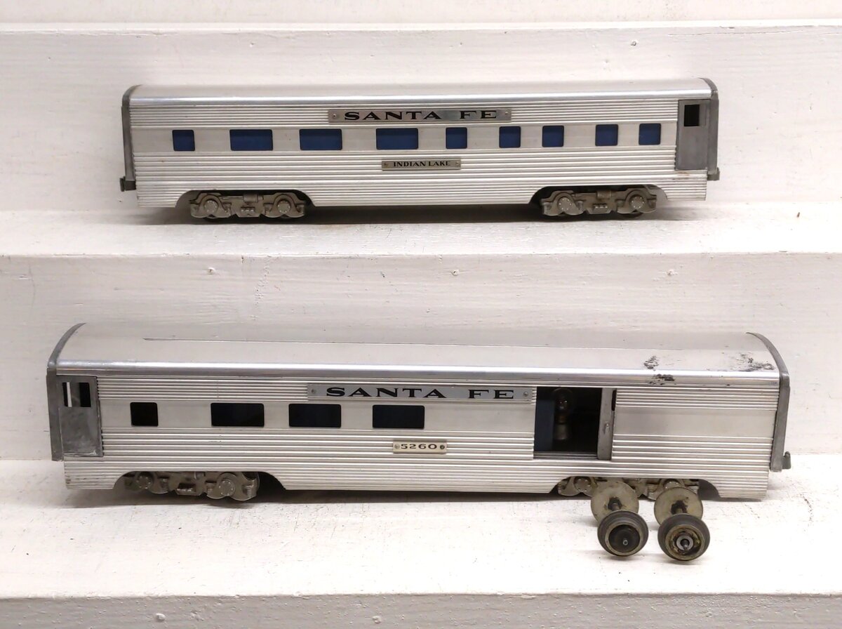 American Models O Gauge ATSF Passenger Cars [2] VG