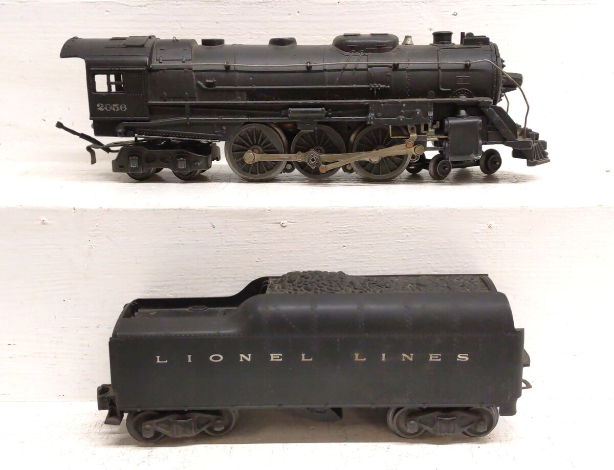 Lionel 2056 Vintage O 4-6-4 Steam Locomotive w/2046W Tender VG