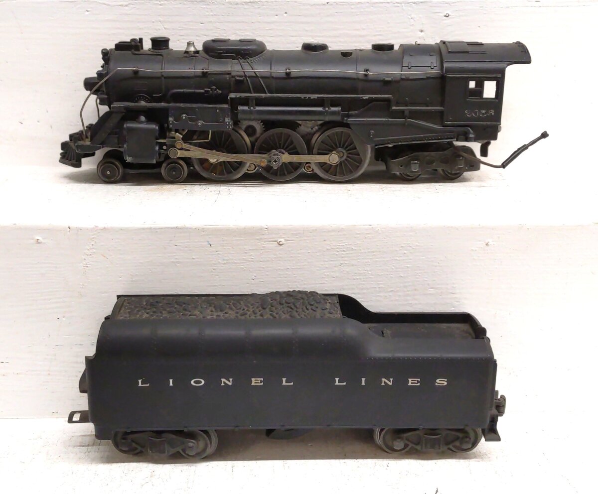 Lionel 2056 Vintage O 4-6-4 Steam Locomotive w/2046W Tender VG