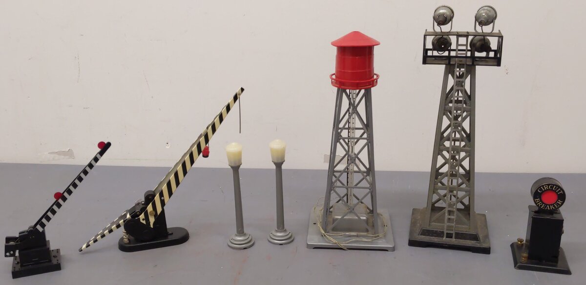 Marx/American Flyer Vintage O Gauge Accessories #428,074,420,0416,772,143B [7] VG