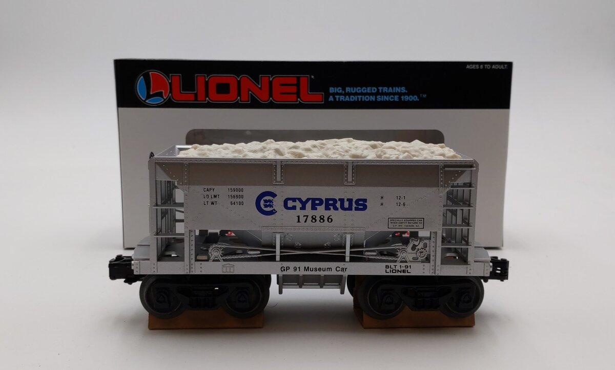 Lionel 6-17886 O Gauge 1991 Gadsden Pacific Cyprus Ore Car w/Load NIB