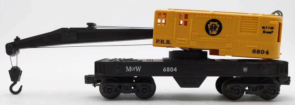 K-Line K6804 O Pennsylvania Railroad Crane Car #6804 VG