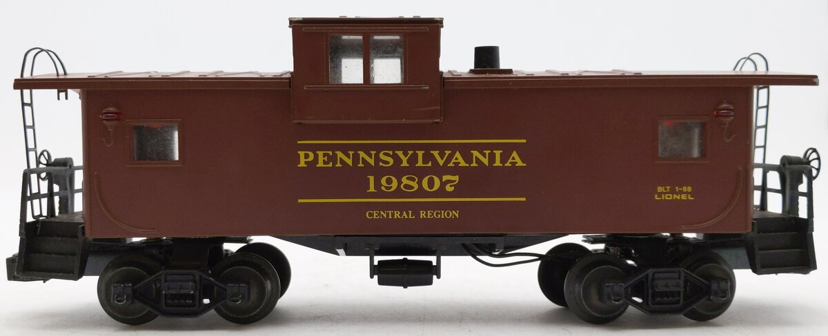 Lionel 6-19807 O Gauge Pennsylvania Extended Vision Smoking Caboose #19807 EX