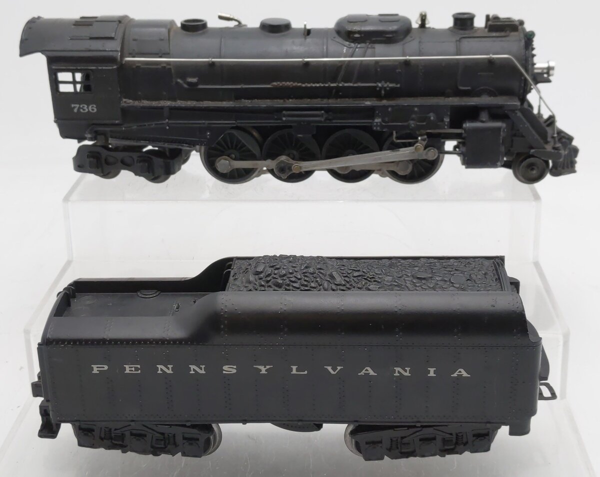 Lionel 736 Vintage O 2-8-4 Berkshire Steam Locomotive with 2671W Tender VG