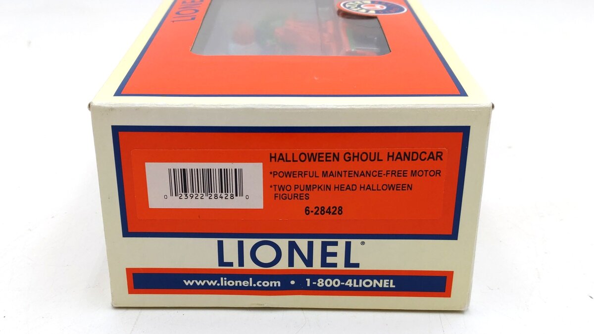 Lionel 6-28428 Halloween Operating Handcar LN/Box