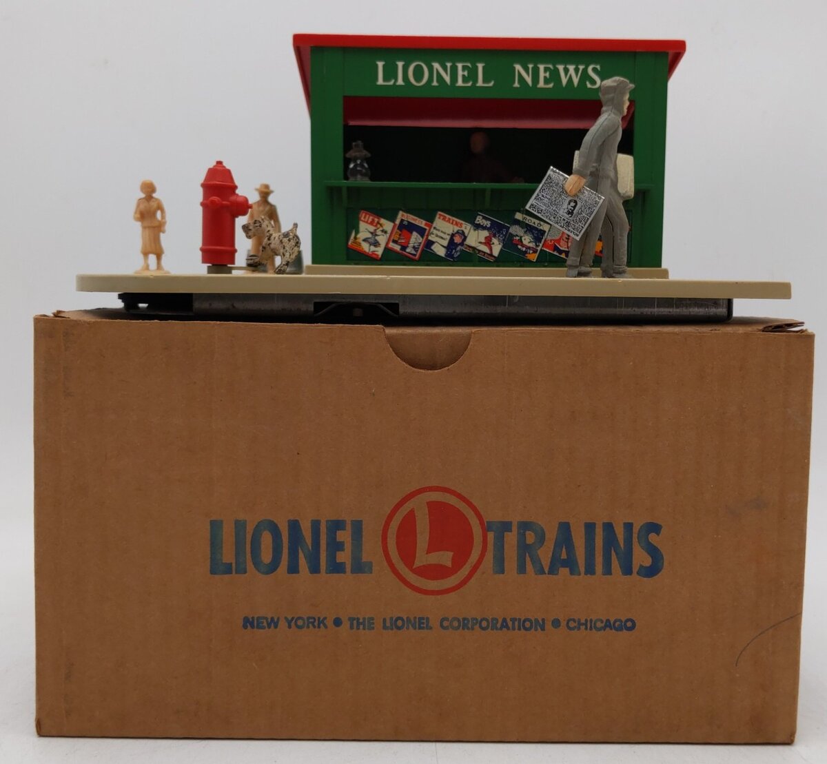 Lionel 128 Vintage O Animated Newsstand VG/Box