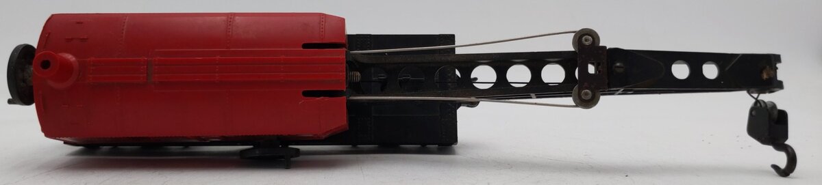 Lionel 6560-25 Vintage O Red Cab Bucyrus Erie Crane Car EX