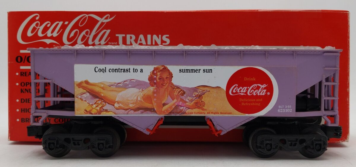 K-Line K62512 O Gauge Coca Cola Summer Hopper Car EX/Box