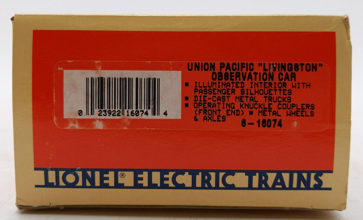 Lionel 6-16074 O Gauge Union Pacific 
