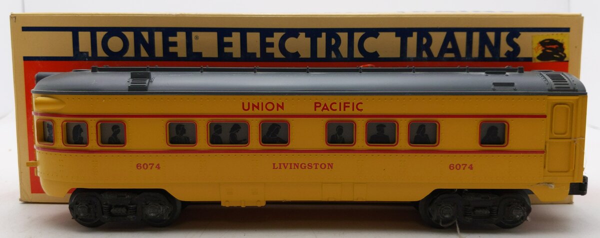 Lionel 6-16074 O Gauge Union Pacific "Livingston" Observation Car #6074 EX/Box