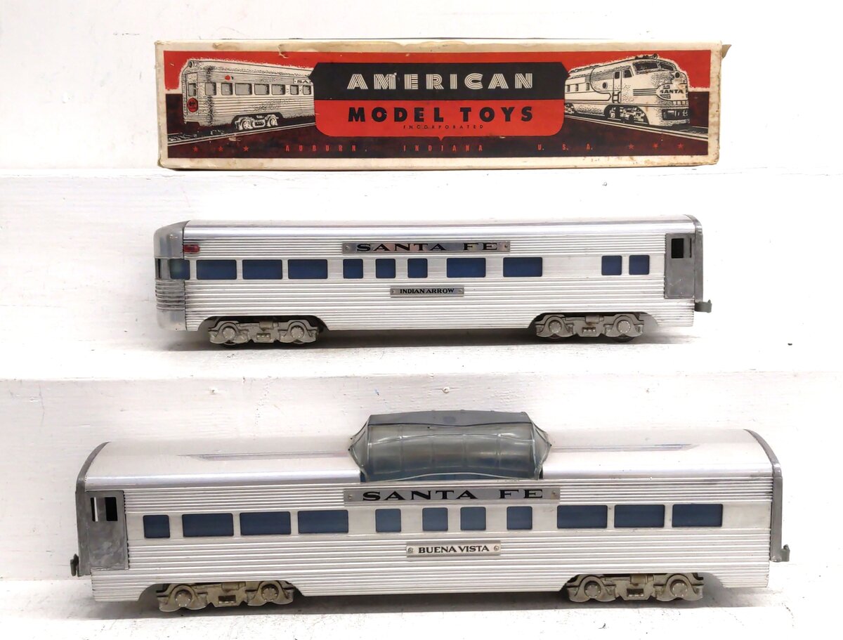 American Models Vintage O ATSF Passenger Cars [2] VG