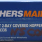Walthers 910-7989 HO GATX 37' 2980 cu ft 2-Bay Covered Hopper RTR GACX #3336 LN/Box