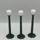 Lionel 629247 O Classic Street Lamps-Green (Pack of 3) EX/Box