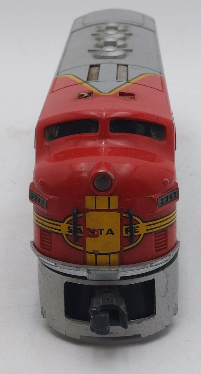 Lionel 2343 Vintage O Santa Fe F3 A Dummy Diesel Locomotive VG/Box