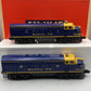 Lionel 6-18117 O Gauge Santa Fe Blue/Yellow F3 AA Diesel Set EX/Box