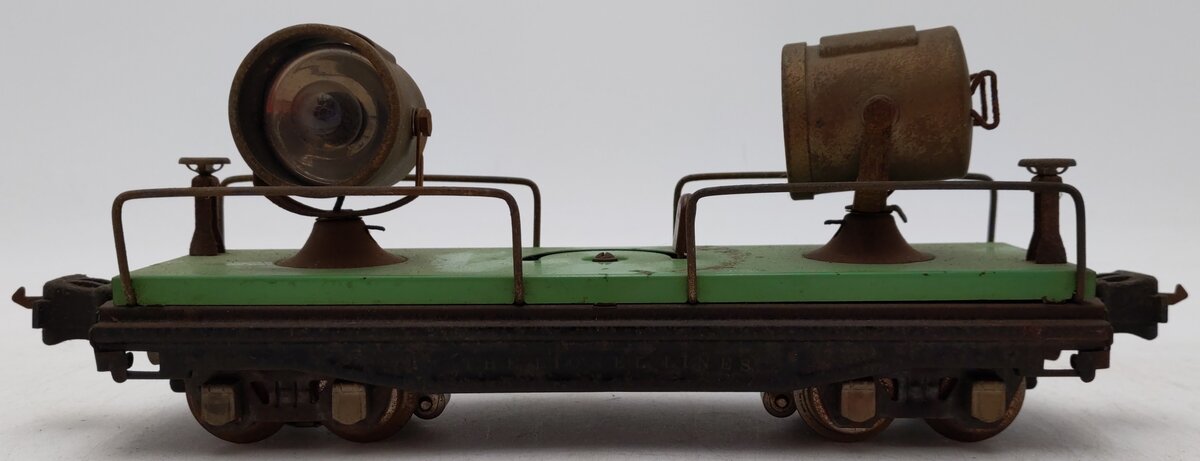 Lionel 820 Vintage O Gauge Prewar Green Dual Searchlight Car