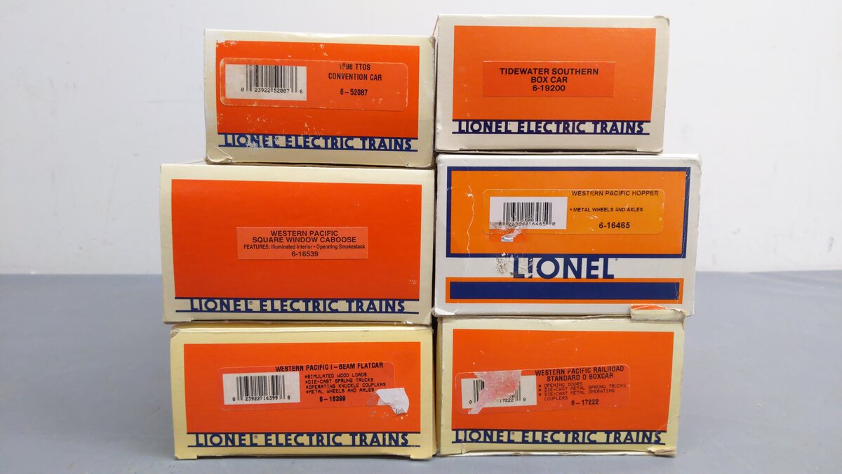 Lionel O Gauge Assorted Custom Weathered Freight Cars [6] VG/Box