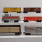 Lionel O Gauge Assorted Custom Weathered Freight Cars [6] VG/Box