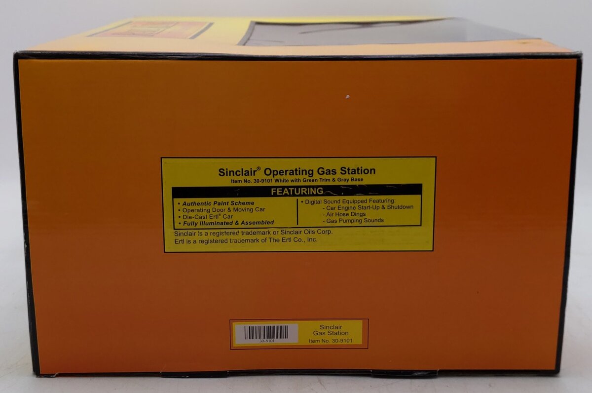 MTH 30-9101 O Gauge Sinclair Assembled Operating Gas Station EX/Box