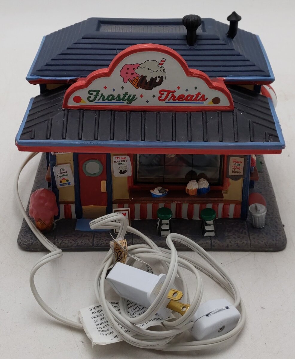 Lemax Frosty Floats-N-Sundaes Ceramic Building EX/Box