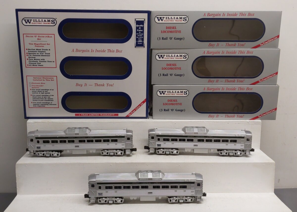 Williams 7322107 O Gauge J.C. Budd Cars A-A-A w/ Sound EX/Box
